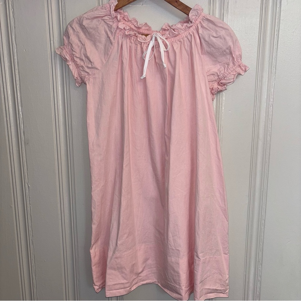 Beaux et Belles girls size 5 pastel pink peasant style dress casual